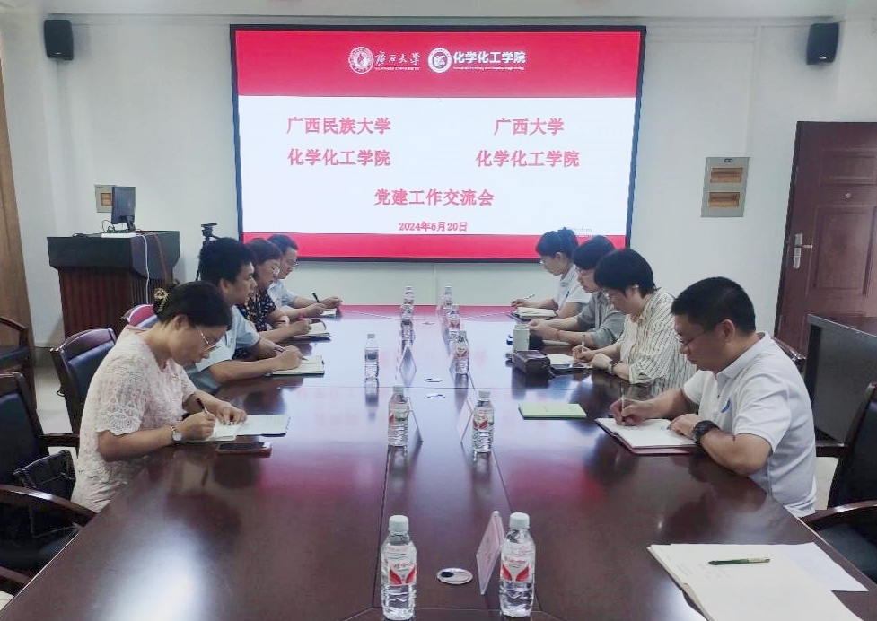 我院与广西民族大学谈球吧开展党建交流会